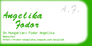 angelika fodor business card
